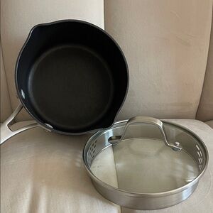 Calphalon 3.5-quart saucepan with glass lid